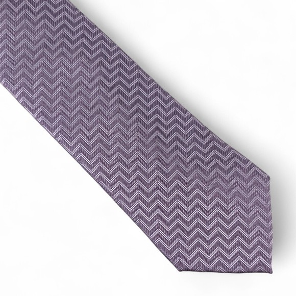 Alfani Men's Donovan Zig-Zag Tie Pink Necktie Slim Modern 2 3/4" OS $55 - Picture 1 of 5